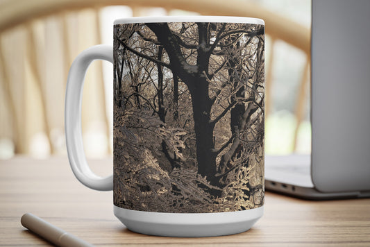 Golden Silvery Mug 15oz mockup