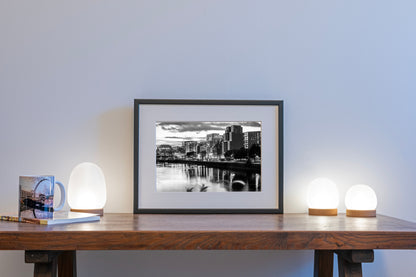 Glasgow Cityscape at Night | Black and White Photo Print