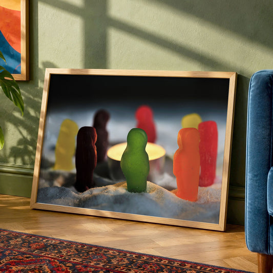 Quirky Jelly Babies Strike Photo | Unframed Print