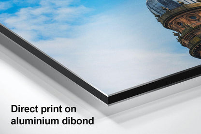 Light and Life Glasgow Statue aluminium detail with text