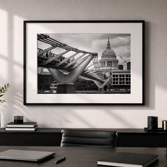London St Paul’s & Millennium Bridge Print