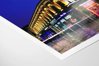 Merchant City Glasgow Night Photo Print – Urban Landscape Wall Art