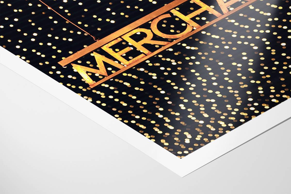Merchant City Lights Photo Print with border