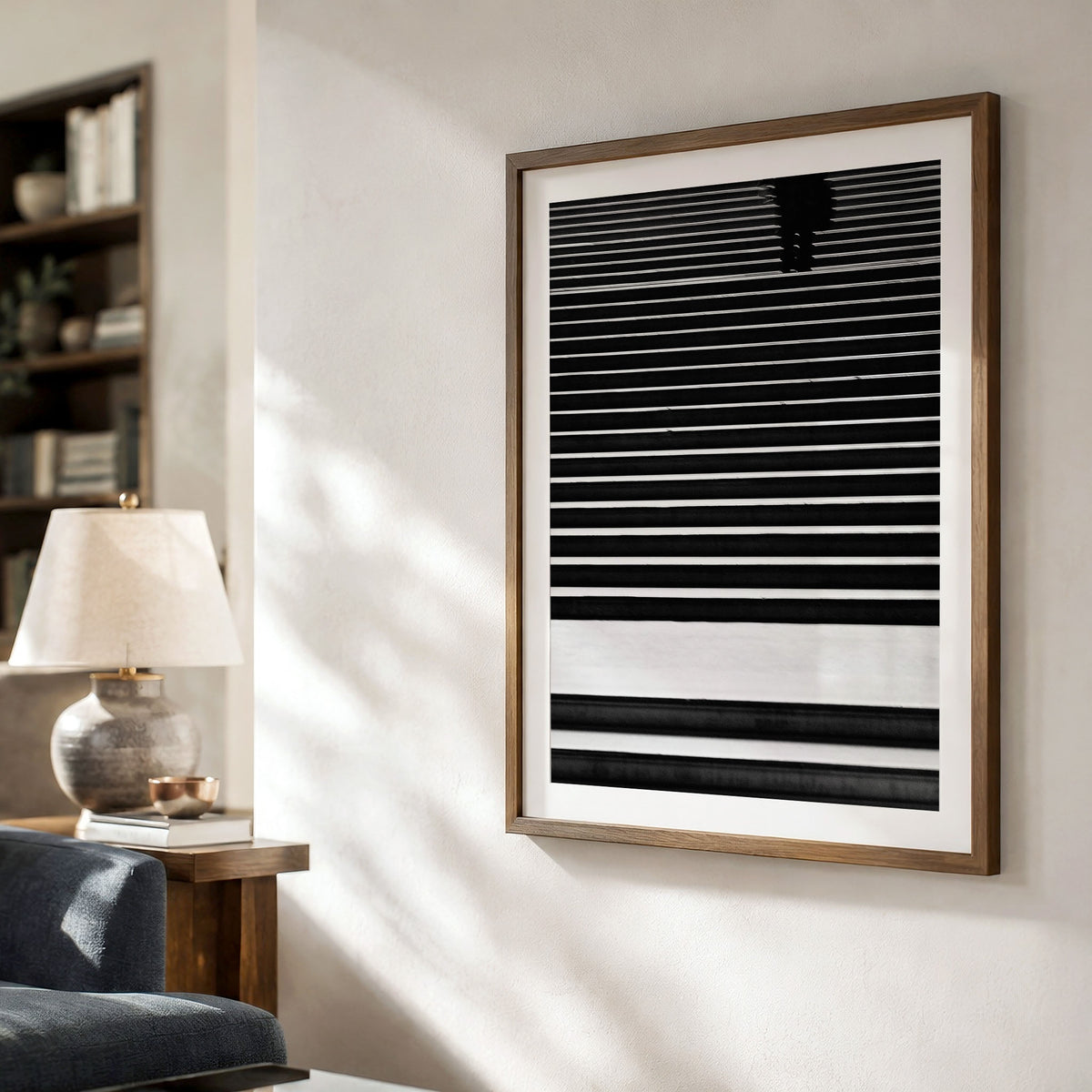 Black and White Stairs Photo Print | Geometric Wall Art