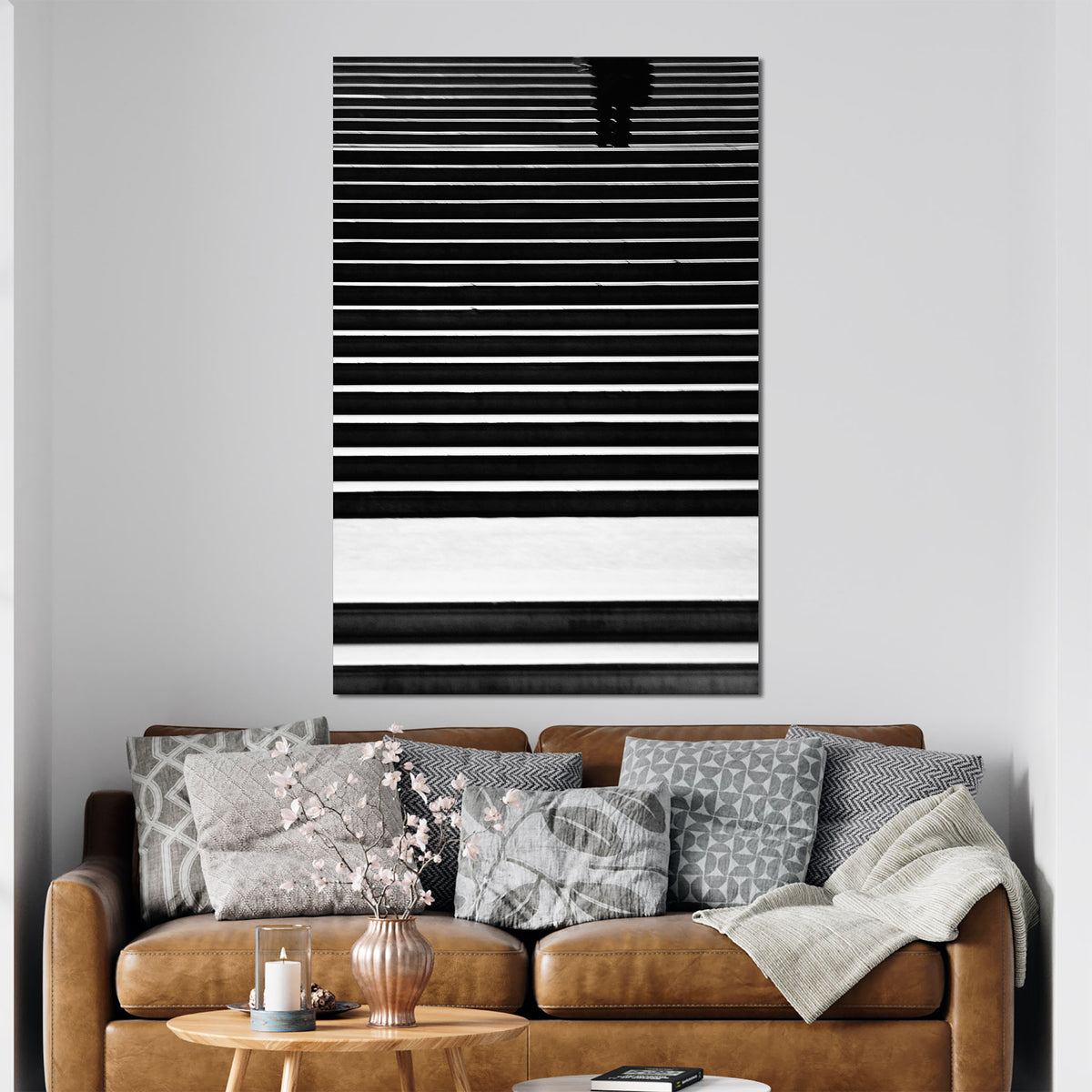 Black and White Stairs Wall Art | British Museum Architecture