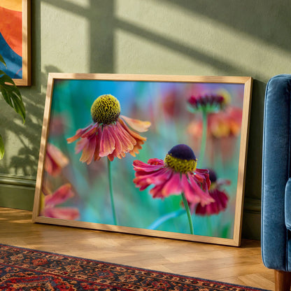 Macro Floral Art Print | Sneezeweed Botanical Wall Decor