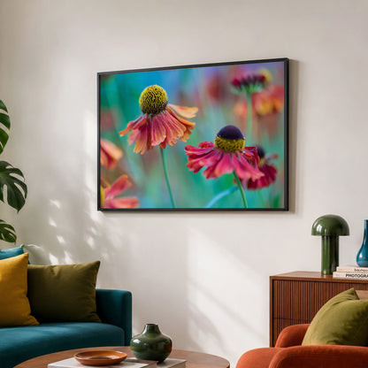 Macro Floral Art Print | Sneezeweed Botanical Wall Decor