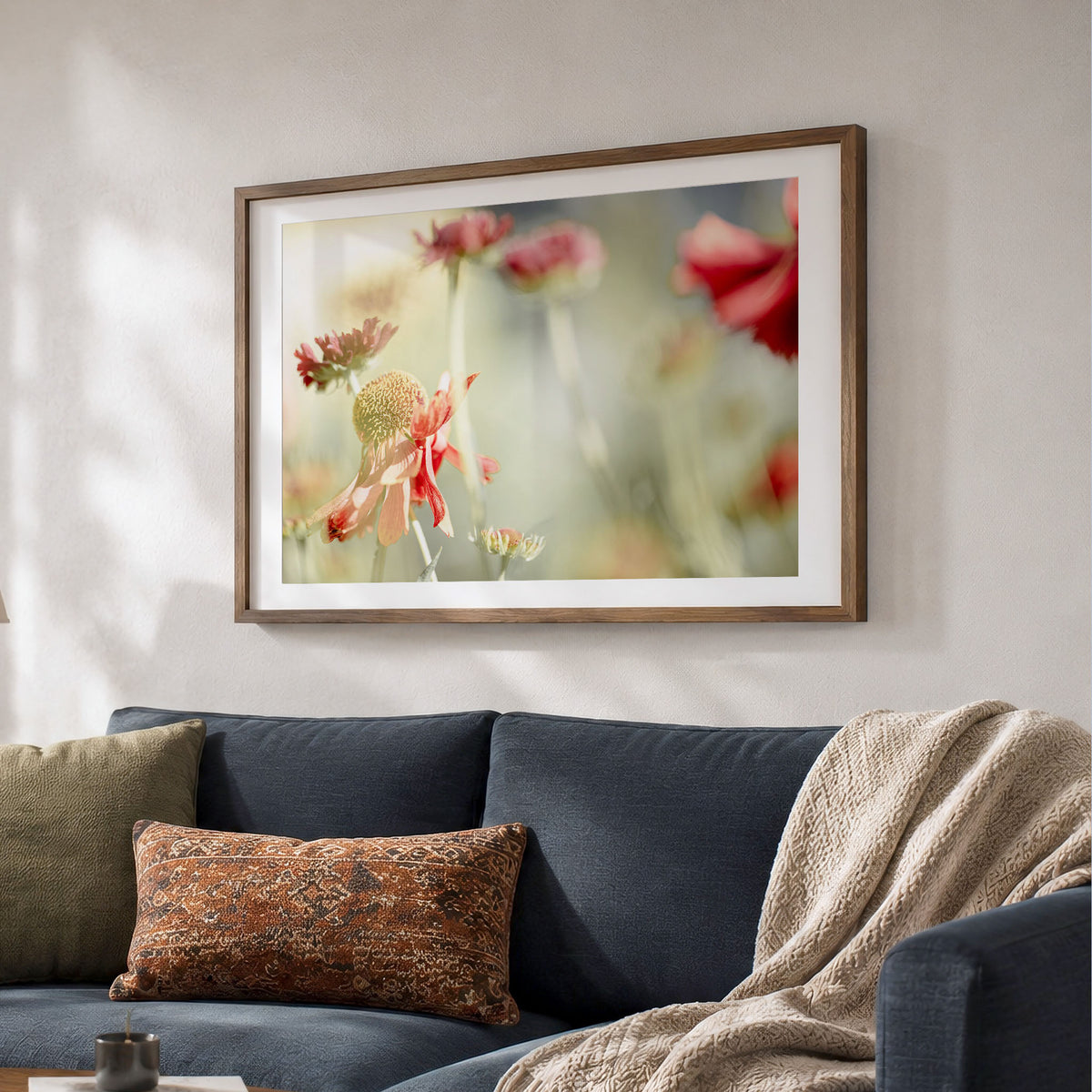 Sneezeweed Flower Macro Photo | Abstract Floral Print