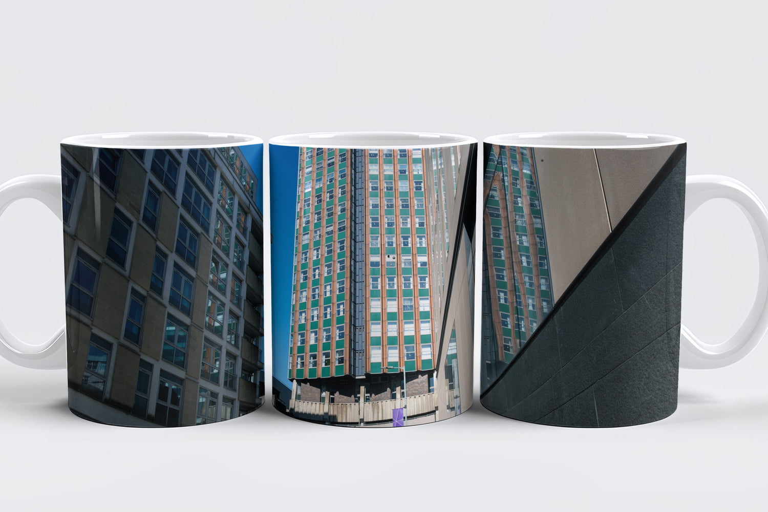 Glasgow University brutalist architecture mug