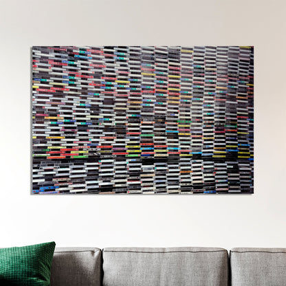 Retro Cassette Tapes Canvas, Acrylic Glass or Aluminium | Music Wall Art