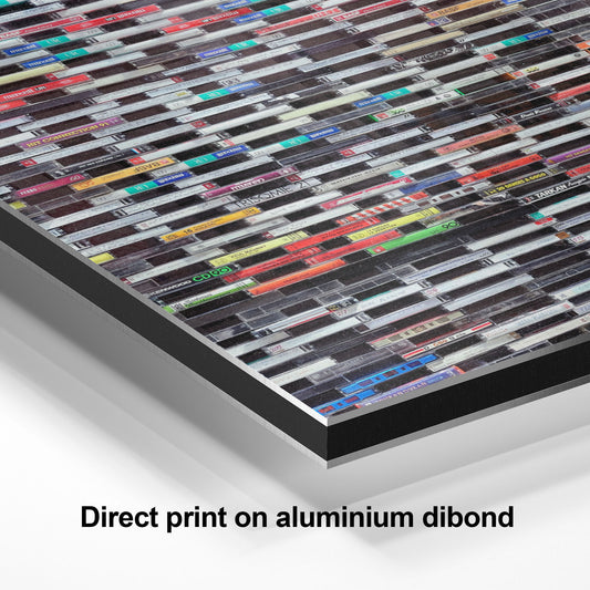 Retro Cassette Tapes Canvas, Acrylic Glass or Aluminium | Music Wall Art