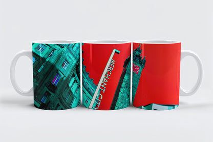 Merchant City Red Mug 11oz mockup