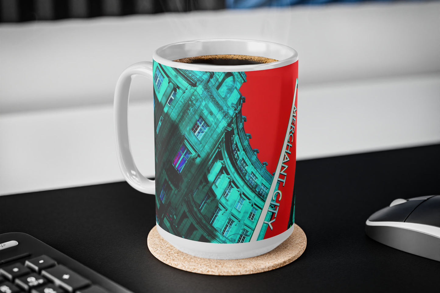 Trongate Merchant City Red Mug 15oz mockup