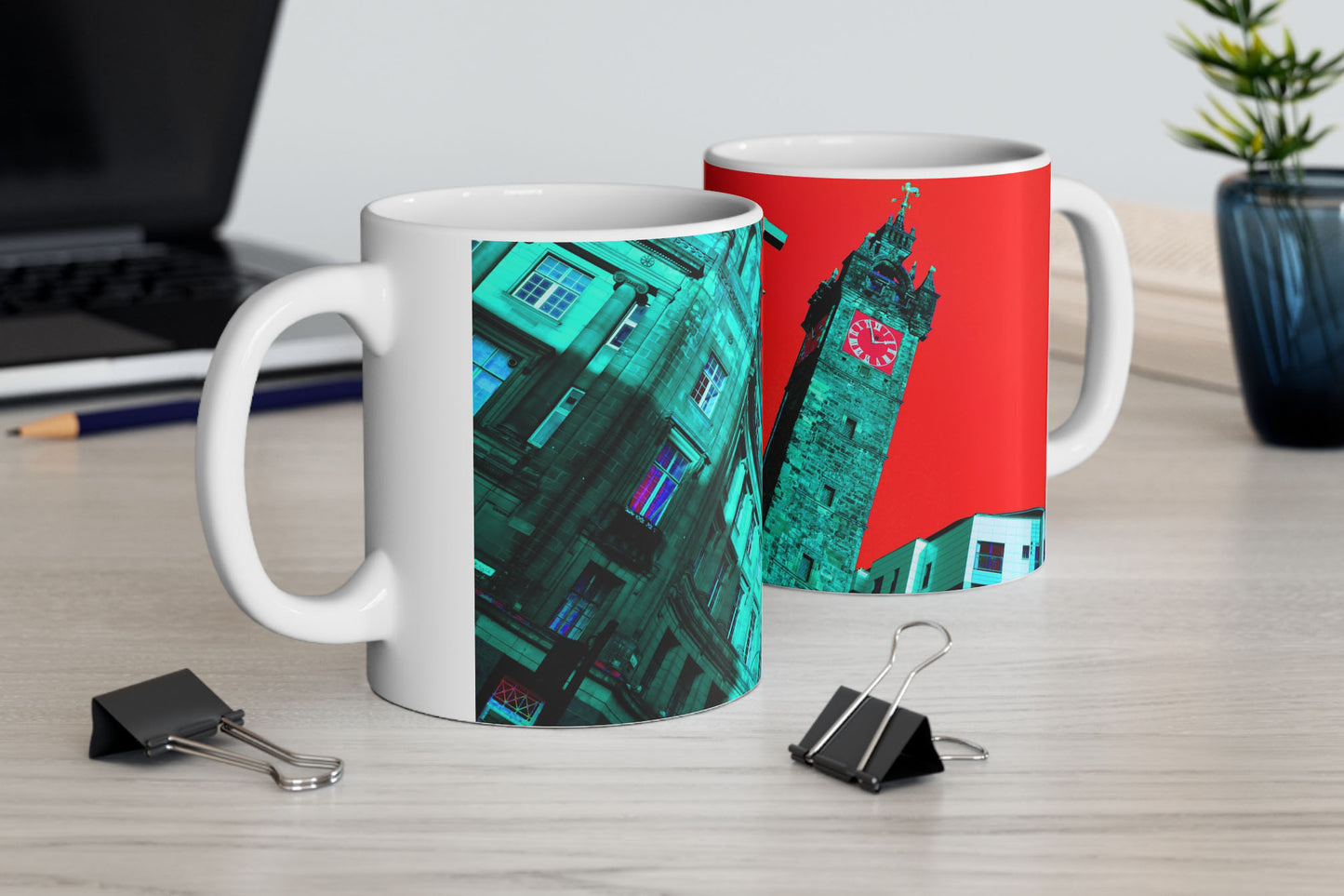 Trongate Merchant City Red Mug 11oz mockup