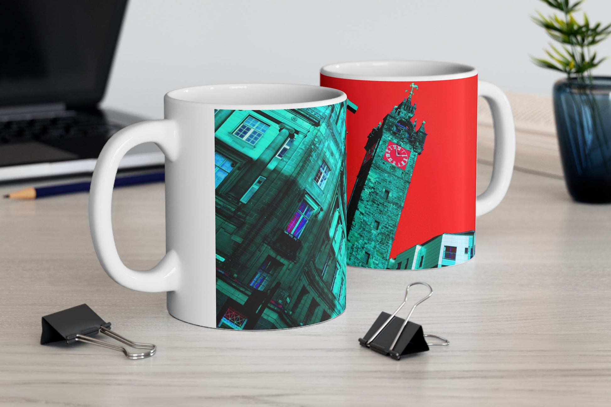 Trongate Merchant City Red Mug 11oz mockup